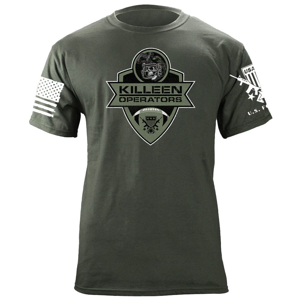 Tactical Football Shield T-Shirt Shirts 87034-S-MG