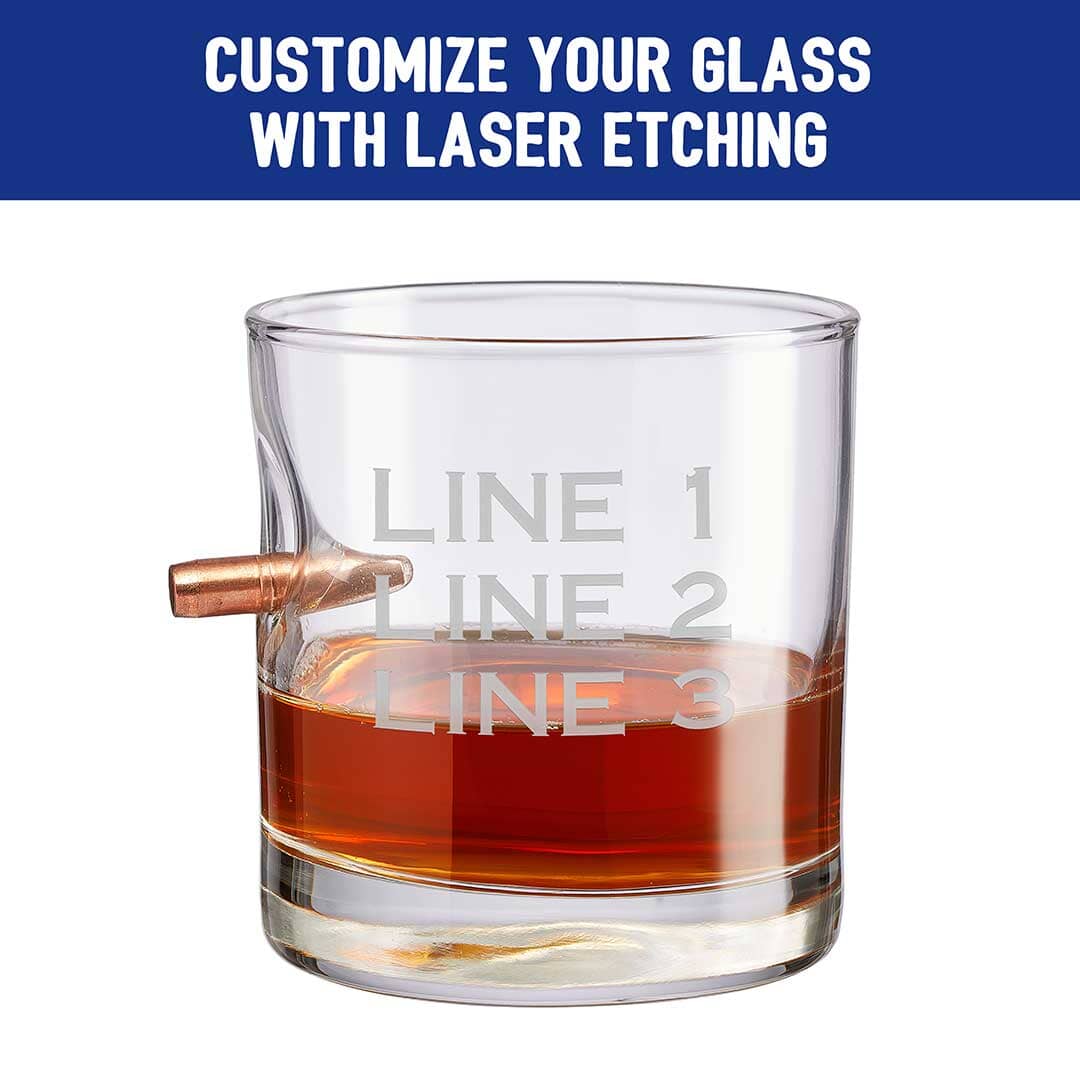 Trump Whiskey Glass Handmade Glass
