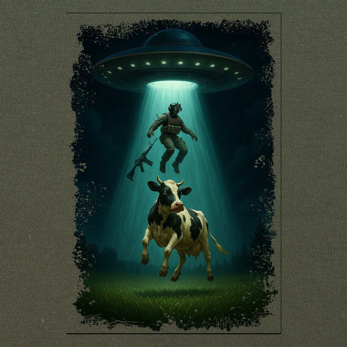 UFO Cow Operator T-Shirt Shirts