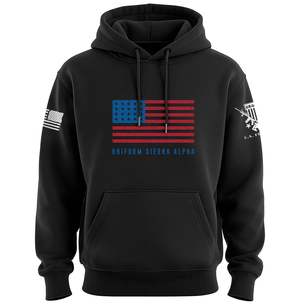 Uniform Sierra Alpha Bottom Hoodie Hoodies 100363-S-BK