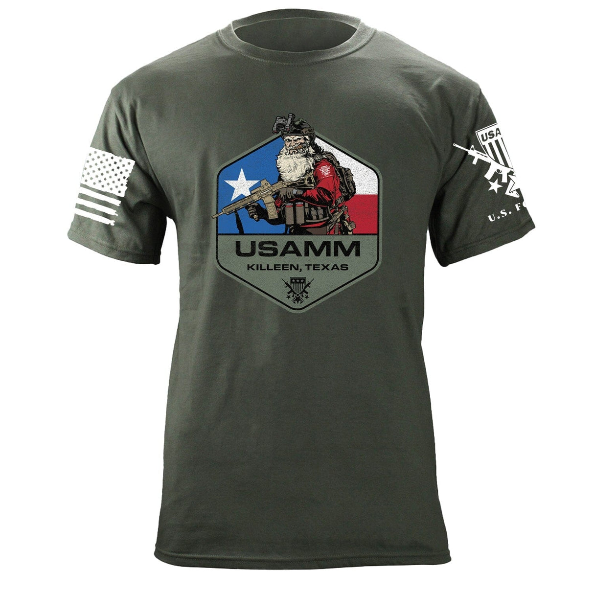 USAMM Polygon Santa T-Shirt Shirts 87149-S-MG