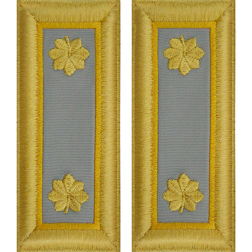 Army Male Shoulder Boards - Finance Rank 11091DBR
