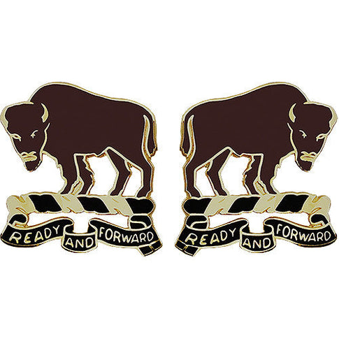 10th Cavalry Regiment Unit Crest (Ready and Forward) - Sold in Pairs