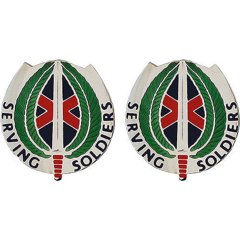 10th Personnel Command Unit Crest (Serving Soldiers) - Sold in Pairs