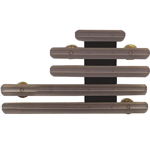 Staggered-Right 1/8-Inch Spaced Center Top 11 Ribbon Mount Ribbon and Medal Mounts