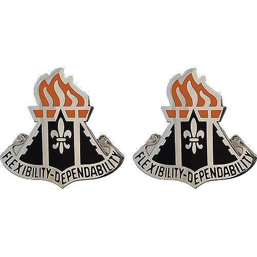 11th Signal Brigade Unit Crest (Flexibility-Dependability) Army Unit Crests
