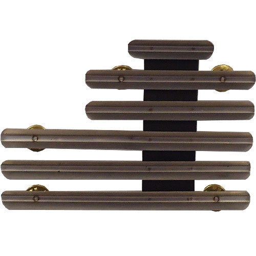 Staggered-Right 1/8-Inch Spaced Center Top 14 Ribbon Mount Ribbon and Medal Mounts