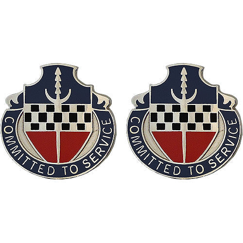 15th Personnel Services Battalion Unit Crest (Committed to Service) Army Unit Crests