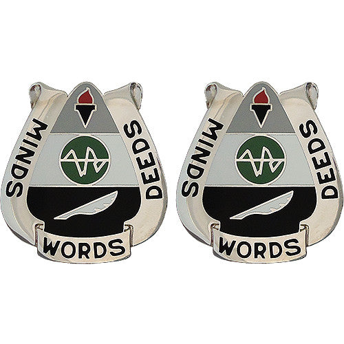 15th Psychological Operations Battalion Unit Crest (Minds Words Deeds) Army Unit Crests