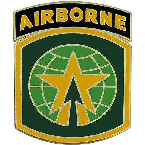 16th Military Police Brigade Combat Service Identification Badge with Airborne Tab