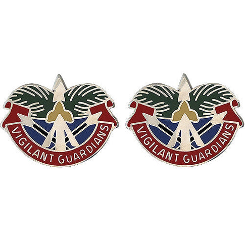 16th ADA (Air Defense Artillery) Group Unit Crest (Vigilant Guardians) - Sold in Pairs