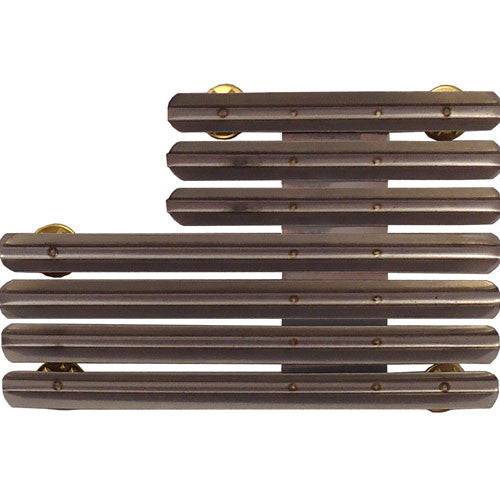 Staggered-Right 18 Ribbon Mount Ribbon and Medal Mounts