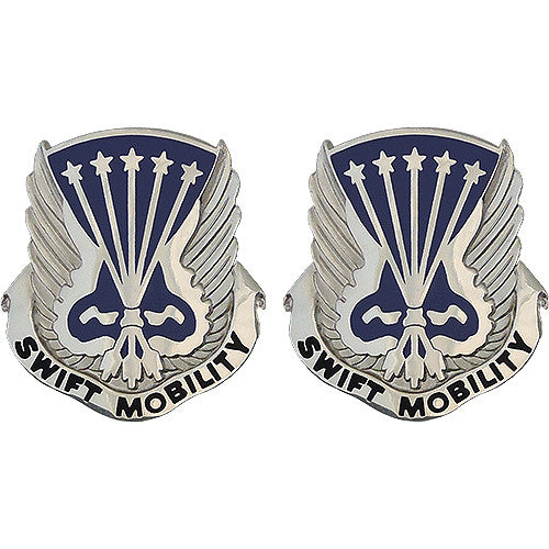 18th Aviation Battalion Unit Crest (Swift Mobility) Army Unit Crests