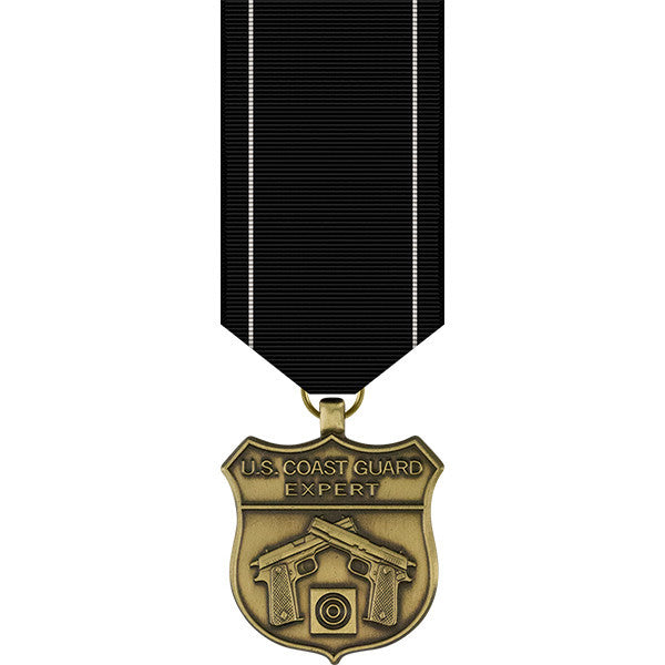 Coast Guard Expert Pistol Shot Miniature Medal Military Medals