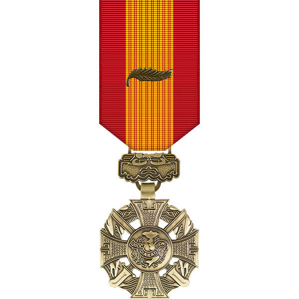 Republic of Vietnam Gallantry Cross w/ Palm Miniature Medal Military Medals