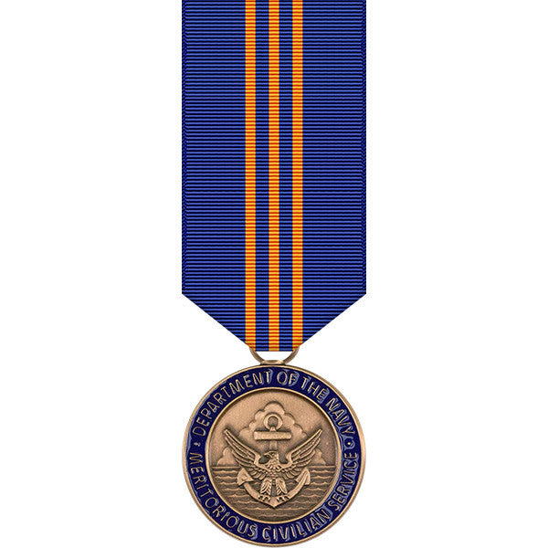 Navy Meritorious Civilian Service Award Miniature Medal Military Medals