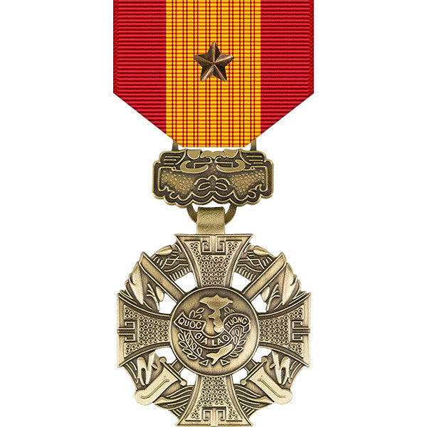 Republic of Vietnam Gallantry Cross Medal w/ Bronze Star Military Medals