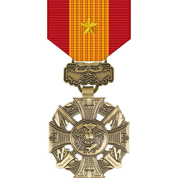 Republic of Vietnam Gallantry Cross Medal w/ Gold Star Military Medals