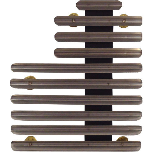 Staggered-Right 1/8-Inch Spaced Center Top 25 Ribbon Mount Ribbon and Medal Mounts