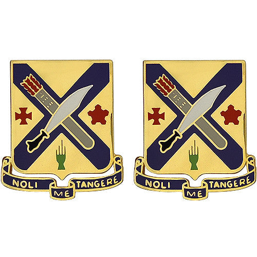 2nd Infantry Regiment Unit Crest (Noli Me Tangere) Army Unit Crests