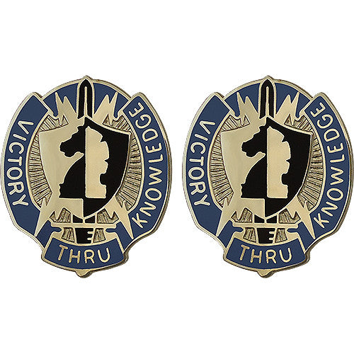 2nd Military Intelligence Command Unit Crest (Victory Thru Knowledge) Army Unit Crests