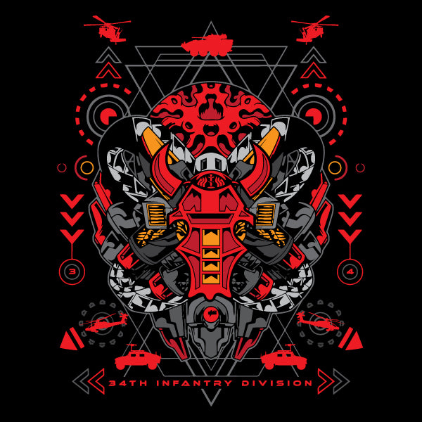 34th Infantry Mech T-shirt Shirts