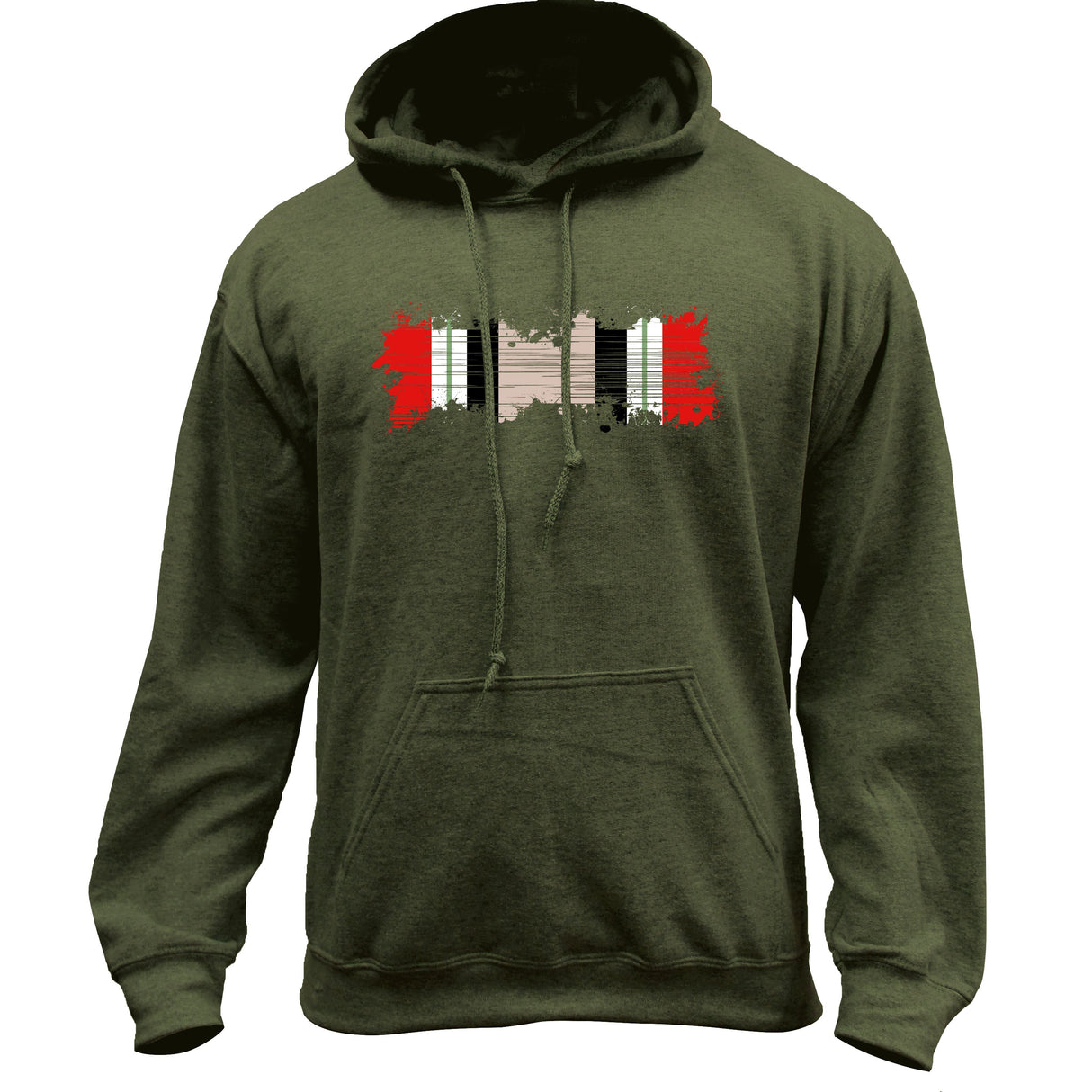 Iraq Campaign Distressed Ribbon Pullover Hoodie Hoodie 37.591