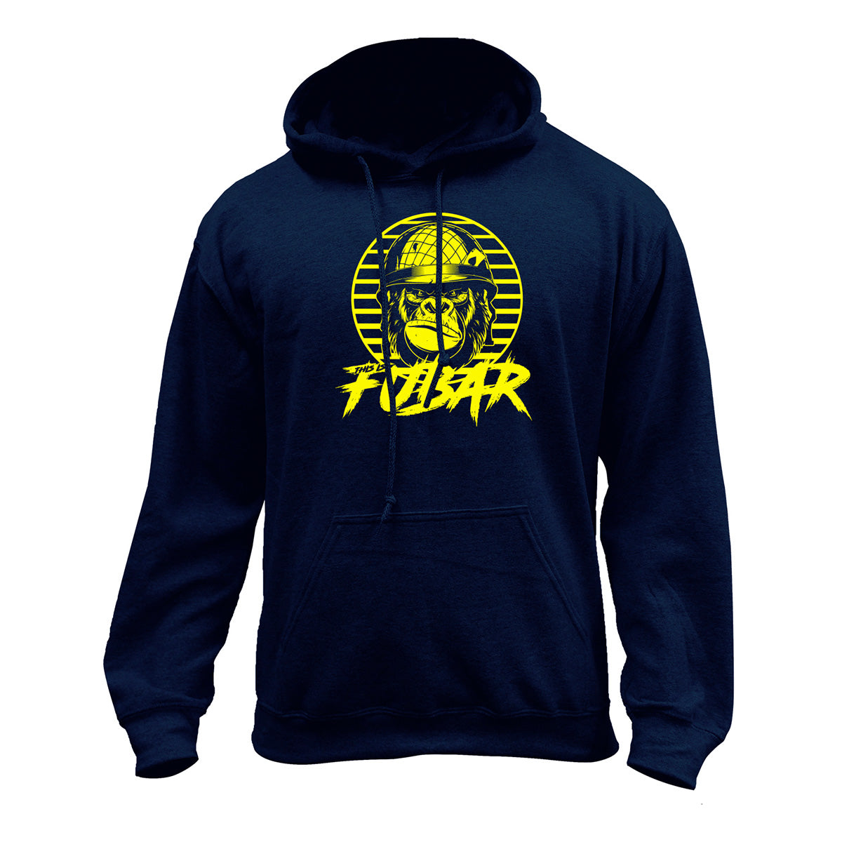 80's Gorilla This Is FUBAR Pullover Hoodie Hoodie 37.836.NY.YL