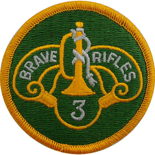 3rd Cavalry Regiment Class A Patch Patches and Service Stripes