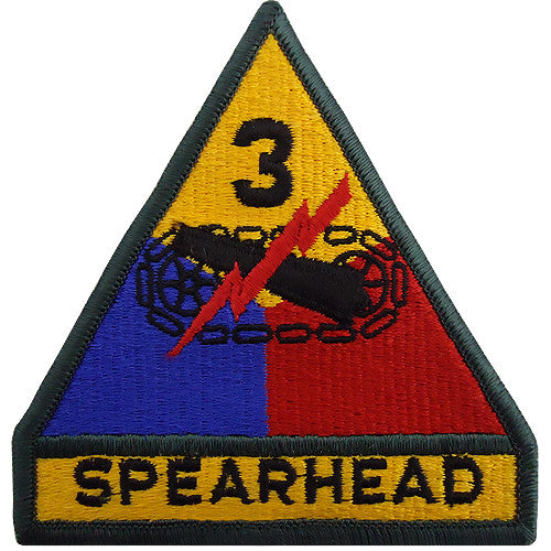 3rd Armored Division Class A Patch Patches and Service Stripes