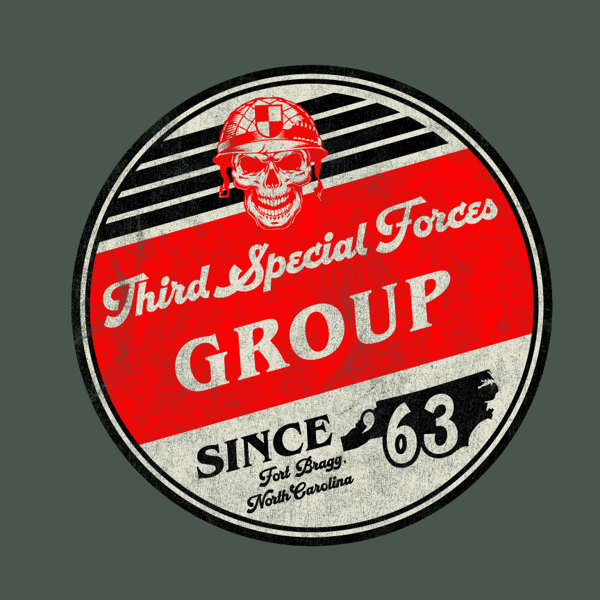 Retro Circle Independent and Special Forces Divisions T-Shirts Shirts & Tops