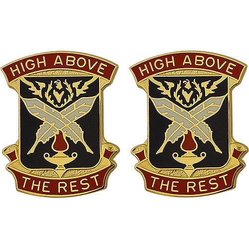 4th Adjutant General Battalion Unit Crest (High Above the Rest) Army Unit Crests