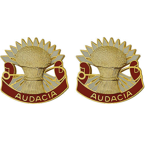 4th ADA (Air Defense Artillery) Unit Crest (Audacia) Army Unit Crests