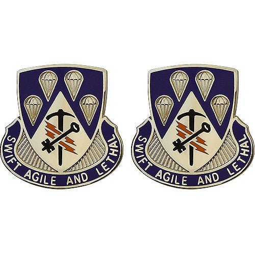 Special Troops Battalion, 4th Brigade Combat Team, 82nd Airborne Division Unit Crest (Swift Agile and Lethal) Army Unit Crests