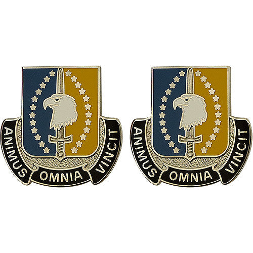 4th Maneuver Enhancement Brigade Unit Crest (Animus Omnia Vincit) Army Unit Crests