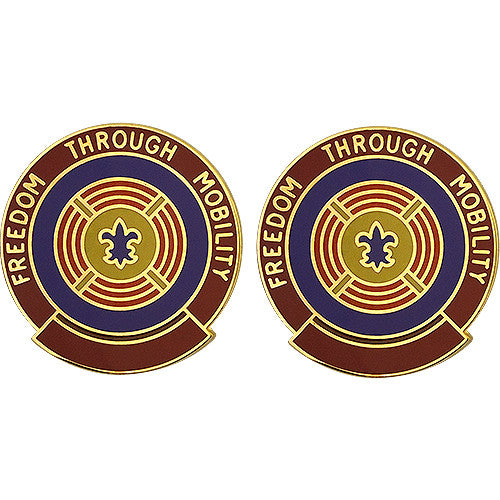 4th Transportation Command Unit Crest (Freedom Through Mobility) Army Unit Crests