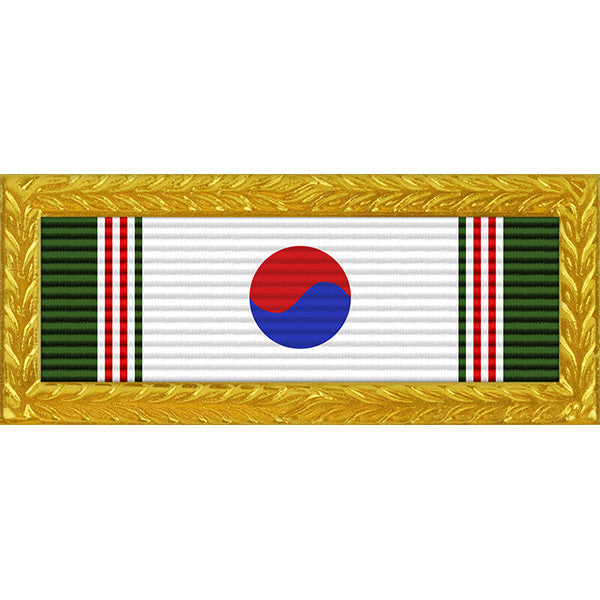 Republic of Korea Presidential Unit Citation with Army Frame Ribbons