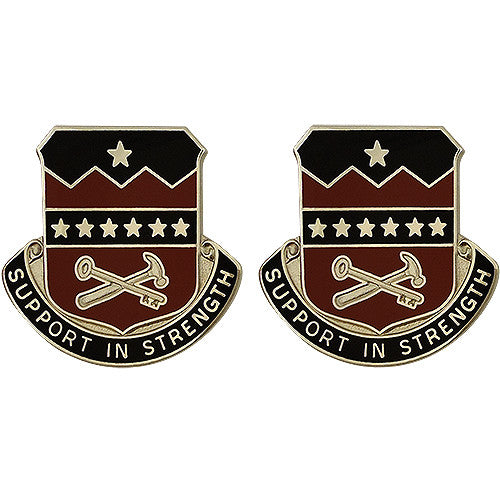 Support Battalion, 5th Brigade Combat Team, 1st Armored Division Unit Crest (Support in Strength) Army Unit Crests