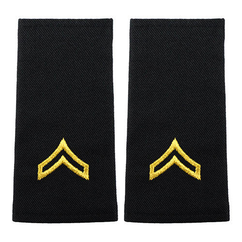 Army Epaulets - Enlisted and Officer - Small Size Rank 6541 CPL-ES