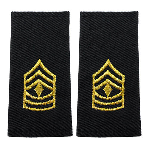 Army Epaulets - Enlisted and Officer - Small Size Rank 6546 1SG-ES