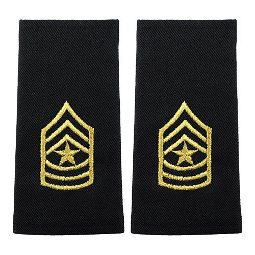 Army Epaulets - Enlisted and Officer - Small Size Rank 6547 SGM-ES