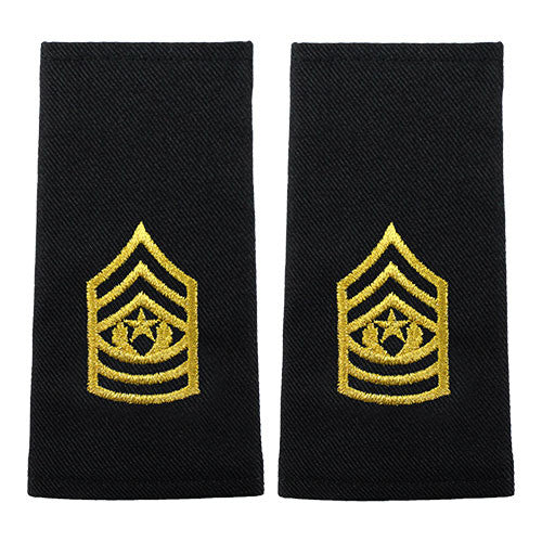 Army Epaulets - Enlisted and Officer - Small Size Rank 6548 CSM-ES