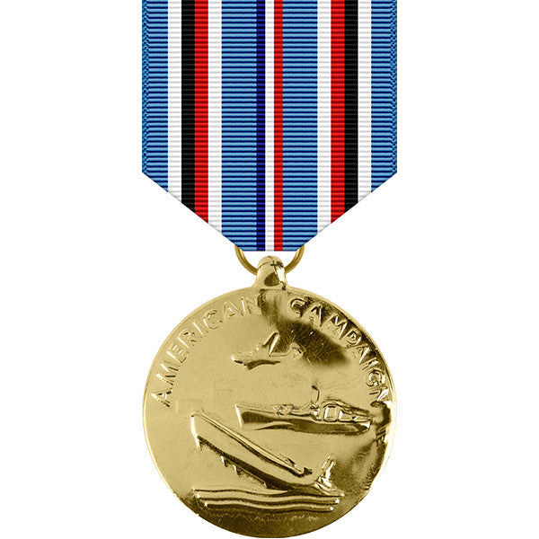 American Campaign Anodized Medal - WW II Military Medals