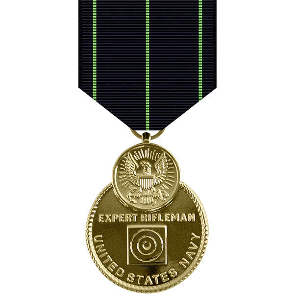 Navy Expert Rifle Anodized Medal Military Medals