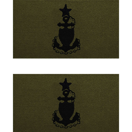 Coast Guard Embroidered Subdued Collar Insignia Enlisted Rank Rank 70065