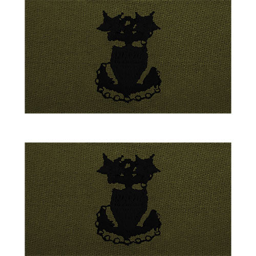 Coast Guard Embroidered Subdued Collar Insignia Enlisted Rank Rank 70066