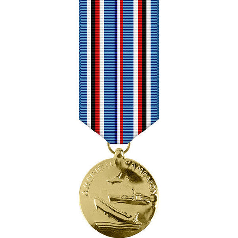 American Campaign Anodized Miniature Medal - WW II