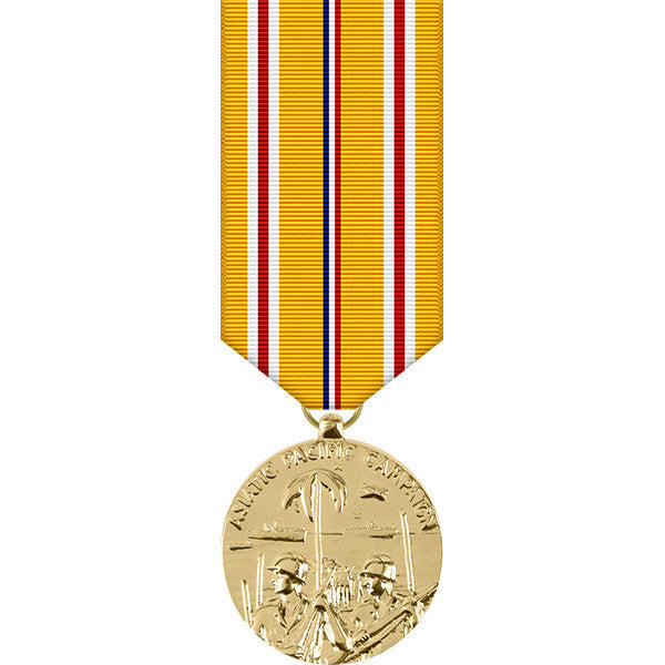 Asiatic Pacific Campaign Anodized Miniature Medal - WWII Military Medals