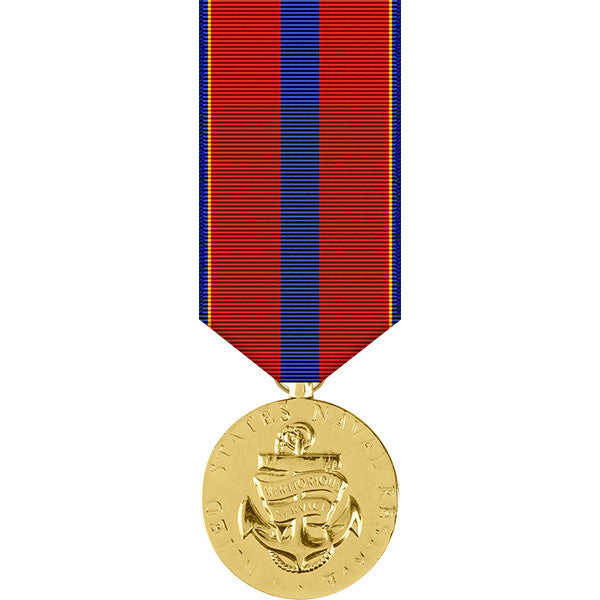 Naval Reserve Meritorious Service Anodized Miniature Medal Military Medals
