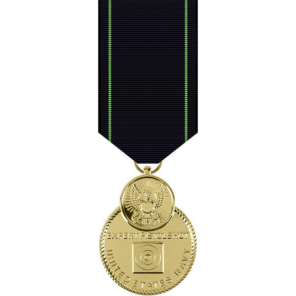 Navy Expert Pistol Anodized Miniature Medal Military Medals